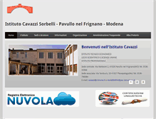 Tablet Screenshot of cavazzisorbelli.it